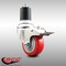Service Caster 3.5 Inch 316SS Red Poly Swivel 1-7/8 Inch Expanding Stem Caster Lock Brake SCC SCC-SS316TTLEX20S3514-PPUB-RED-178 - alternate 2